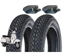 Union EGA10DMU - Par de neumáticos 100/90-10 + 2 cámaras de aire para scooter Piaggio Vespa Vespa Vespa Ape 61L Gomas Neumáticos Dibujo M I C H E L I N