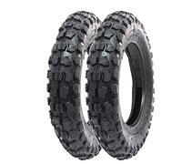 Union EGC10CRU - Par de neumáticos Cross 100/90-10 para Piaggio Ape 50 Minicross Mini Moto Scooter con tacos 6PR TT