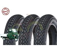 Union EGF10DMU - Juego de 3 neumáticos 100/90 - 10 para Piaggio Ape Scooter Vespa Vespa 61L Neumáticos Dibujo M I C H E L I N
