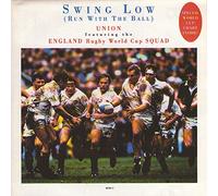 UNION FEATURING THE ENGLAND RUGBY WORLD CUP SQUAD - SWING LOW 7 INCH (7" VINYL 45) UK ISSUE PRESSED IN HOLLAND COLUMBIA 1991