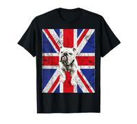 Union Jack Bulldog Inglaterra Reino Unido Cultura británica Camiseta