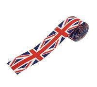 Union Jack Flag Ribbon, Reino British Flag Trimmings Braid | Trimming De Reino Trenza para 2022 Fiestas De Jubileo De La Reina De La Reina De Material De Poliéster Y Faille