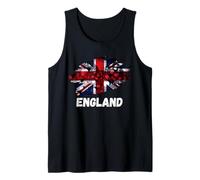 Union Jack Rain Drops Inglaterra Reino Unido Cultura británica Camiseta sin Mangas