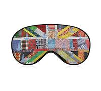 Union Jack Reino Unido Bandera británica Máscara para los ojos con correa ajustable para hombres y mujeres Noche para dormir Siesta de viaje