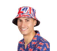 Union Jack Sombrero de Pescador 80th Ve Día Celebrations Disfraz Gran Bretaña