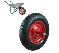 Union Kit3.50-8ui301 Rueda De Neumático De Goma Completa Para Carro Modelo Vespa, Eje De 155 Mm De Largo, Negro