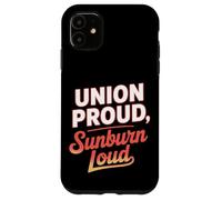 Union Orgulloso Día del Trabajo de las quemaduras solares Carcasa para iPhone 11