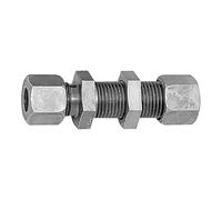 Unión recta de rosca, diámetro exterior del tubo de 22 mm, PN máx. 160 bar, SW1 36, SW2 41, SW3 36, acero galvanizado.