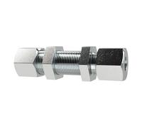 Unión recta de rosca, tubo exterior de 20 mm de diámetro, PN máx. 400 bar, SW1 36, SW2 41, SW3 41, acero galvanizado.