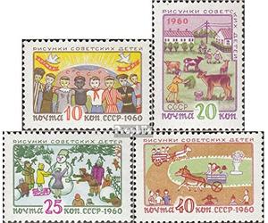 Unión Soviética 2352-2355 (completa.edición.) 1960 dibujos de niños (sellos para los coleccionistas)