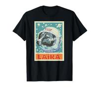 Unión Soviética URSS T Astronauta Laika Dog Propaganda Camiseta