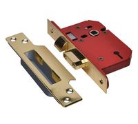 UNION StrongBOLT 2203S Cerradura de Embutir de 3 Palancas, Latón, 68mm