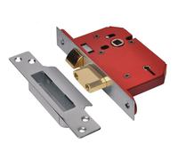UNION StrongBOLT 2205S Cerradura Mortice de 5 Palancas, Acero Inoxidable, 81mm
