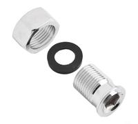 Union - Válvula de radiador de 3/4 pulgadas x 1/2 pulgadas, conector de calefacción de acero inoxidable para sistemas de calefacción central, ajuste seguro a prueba de fugas para una fácil instalación