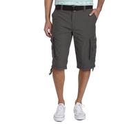 UNIONBAY Cordova Belted Messenger Cargo Short-Reg Big and Tall Sizes Pantalones Cortos, Flint, 38 para Hombre
