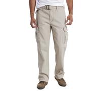 Unionbay Men_s Survivor IV Relaxed Fit Cargo Pant - Reg and Big and Tall Sizes, Desert, 34x34.