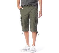 Unionbay Men's Cordova Belted Messenger Cargo Short - Reg and Big and Tall Sizes, Military, 32