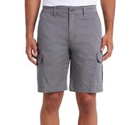 UNIONBAY Pantalón corto cargo de ajuste relajado con cintura flexible para hombre, Gris, 30
