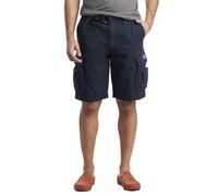 UNIONBAY Survivor Belted Cargo Short-Reg and Big & Tall Sizes Pantalones Cortos, Verdadera Armada, 46 para Hombre