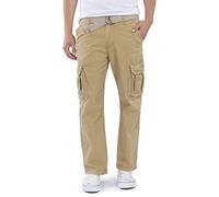 UNIONBAY Survivor IV-Pantalón Cargo de Ajuste Relajado, Tallas Regulares y Grandes y Altas Informales, Centeno, 36W/34L para Hombre