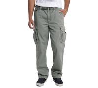 Unionbay Survivor IV-Pantalón Cargo de Ajuste Relajado, Tallas Regulares y Grandes y Altas Informales, Hojas, 38W/30L para Hombre