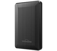 UnionSine 1TB 2.5" USB 3.0 HDD Disco Duro Externo Compatible for PC/Escritorio/Laptop/Mac/Xbox/Xbox One/PS4/TV (Negro)