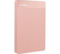 UnionSine Disco duro externo portátil ultradelgado de 500 GB HDD-USB 3.0 para PC, Mac, portátil, PS4, Xbox One, Xbox 360 (rosa)