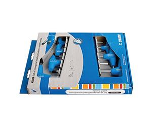 UNIOR 193HXCS-Juego de Destornilladores hexagonales con Mango en T en Caja de cartón-2,5-10/7