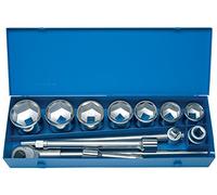 UNIOR 603095 - Juego de 12 vasos y accesorios de 1" en caja metalica de 46 a 80 mm serie 199MB1