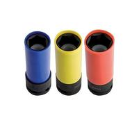 UNIOR 619016 - Llave de vaso de impacto 1/2" con protección de plástico-19 serie 231/4PL