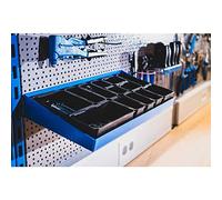 Unior SET990.MD-Conjunto de soporte modular para exhibidor con cajas de plástico y base pade marca