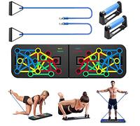 Unipampa Push Up Board Plegable 23 en 1 - Tabla de Bomba de músculo multifunción con Asas, con 2 Cuerdas de tracción, Fitness en casa, portátil