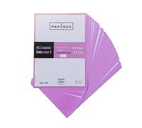 Unipapel 53392253. Recambios 100 Hojas A4, Cuadrículadas 5x5, Banda Color Rosa Claro, PaperClas90g, Papyrus - Unicolor 1