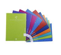 Unipapel 98432499. Pack 10 Libretas Escolares A5 +, 48 Hojas Lisas con Margen, Tapa Polipropileno, Guerrero, Colores Surtidos Aleatorios