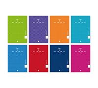 Unipapel 98432699. Pack 10 Libretas Escolares A5 +, 48 Hojas Pauta 3,5 mm, Tapa Polipropileno, Guerrero, Colores Surtidos Aleatorios