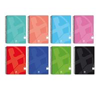 Unipapel 98440299. Pack de 10 Cuadernos en Espiral, Papel Cuadriculado 4mm, Tapa Blanda Centauro 01 -Uniclasic, Tamaño Folio, 80 Hojas, 60 Gramos, Colores Surtidos Aleatorios