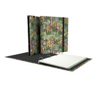 Unipapel - Archivador 4 Anillas Ecológico A4, Incluye Planificardor y Recambio 100 Hojas Recicladas 90g, Cuadriculadas 5x5, Bandas de Color, Uninature Design Amazonas, FSC Recycled 100%, Carpebook