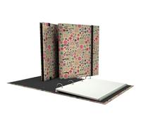 Unipapel - Archivador 4 Anillas Ecológico A4, Incluye Planificardor y Recambio 100 Hojas Recicladas 90g, Cuadriculadas 5x5, Bandas de Color, Uninature Design Hawai, FSC Recycled 100%, Carpebook