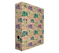 Unipapel - Archivador AZ, 2 Anillas con Palanca Kraft A4, 100% Reciclado, Lomo 65mm, Con Ollao y Rado, Uninature Design India, FSC Recycled 100%, Perfecto para Oficina en Casa