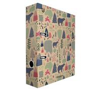 Unipapel - Archivador AZ, 2 Anillas con Palanca Kraft A4, 100% Reciclado, Lomo 65mm, Con Ollao y Rado, Uninature Design Alaska, FSC Recycled 100%, Perfecto para Oficina en Casa