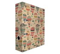 Unipapel - Archivador AZ, 2 Anillas con Palanca Kraft A4, 100% Reciclado, Lomo 65mm, Con Ollao y Rado, Uninature Design Capadocia, FSC Recycled 100%, Perfecto para Oficina en Casa