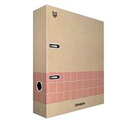 Unipapel - Archivador de Palanca Kraft A4, Reciclado, Lomo 65mm, Con Ollao y Rado, Uninature Concept Rosa, Certificado FSC