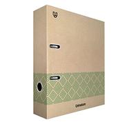 Unipapel - Archivador de Palanca Kraft A4, Reciclado, Lomo 65mm, Con Ollao y Rado, Uninature Concept Verde, Certificado FSC