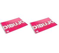 Unipapel Blocks 37002499. Block de Dibujo con Recuadro, Guerrero, Papel 120 Gramos, Microperforado, 2 Taladros, Certificado FSC, Ahuesado, 20 (Paquete de 2)