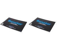 Unipapel Blocks 37012110. Block de Dibujo Senator, Microperforado, Papel 150 Gramos, Encolado en Masa, Certificado FSC, Ahuesado, A3 (Paquete de 2)