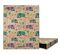 Unipapel - Carpeta de Anillas A4 Ecológica, Cartón y Papel, 100% Reciclada, 4 Anillas 25mm Forma D, Uninature Design India, FSC Recycled 100%, Perfecta para Archivo Documentos y Notas