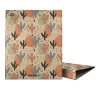 Unipapel | Carpeta de Anillas A4 Ecológica | Cartón y Papel | 100% Reciclada | 4 Anillas 25mm Forma D | Uninature Design | Cactus | FSC Recycled 100%