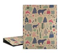 Unipapel - Carpeta de Anillas A5 Ecológica, Cartón y Papel 100% Reciclados, 4 Anillas 20mm Redondas, Uninature Design Alaska, FSC Recycled 100%, Perfecta para Tomar Notas y Organizarte