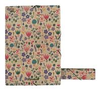 Unipapel - Carpeta Proyecto Uninature Design Holanda, Tamaño Folio, 35x25x5cm, Cartón y Kraft 100% Reciclados, Certificado FSC Recycled 100%, Papelería Aesthetic Perfecta para Oficina en Casa