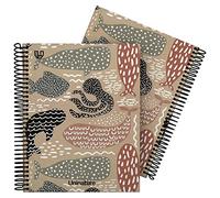 Unipapel | Cuaderno A5 100% Reciclado | 80 Hojas Cuadriculadas 4x4 | 90g | Ballenas | FSC Recycled 100% | Tapa Dura | Uninature Design